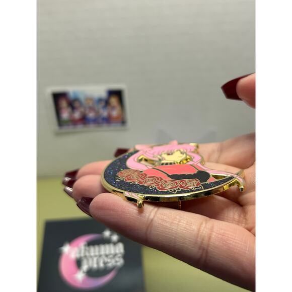 Akuma Press Black Lady Wicked Lady Sailor Moon Pin Anime Evil Chibi Moon - Picture 9 of 11